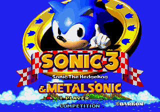 Metal Sonic in Sonic 3 & Knuckles Title Screen